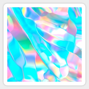 Blue Opal Iridescent Sticker